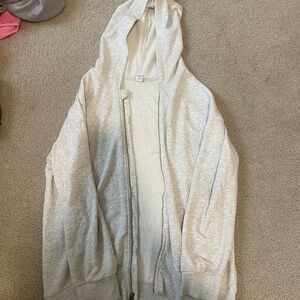 Zip up grey sweatshirt for Girls.